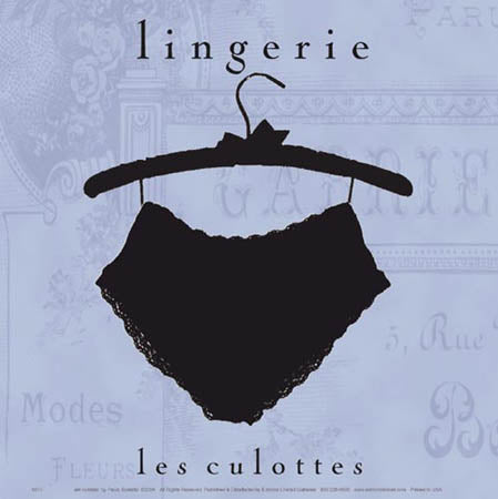 Les Culottes by Paula Scaletta - 8 X 8 Inches (Art Print)