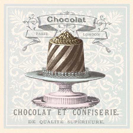 Le Petit Gateau I by Paula Scaletta - 8 X 8 Inches (Art Print)