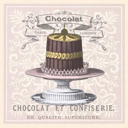 Le Petit Gateau IV Paula Scaletta - 8 X 8 Inches (Art Print)