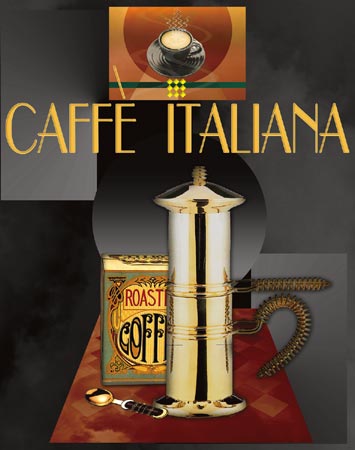 Caffe Italiana by Gareau - 11 X 14 Inches (Art Print)