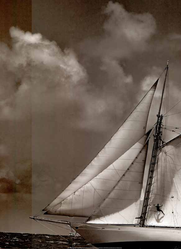 Sepia Sails II by Cory Silken - 18 X 24 Inches (Art Print)