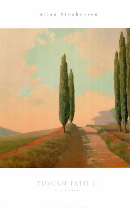 Tuscan Path II by Allan Stephenson - 24 X 36 Inches (Art Print)
