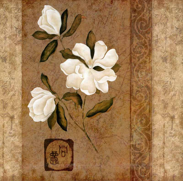 Magnolia Stripe I by Gene Ouimette - 24 X 24 Inches (Art Print)