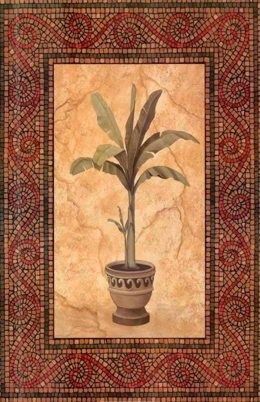 Palm Mosaic I by Nicholas Santori - 24 X 36 Inches (Art Print)
