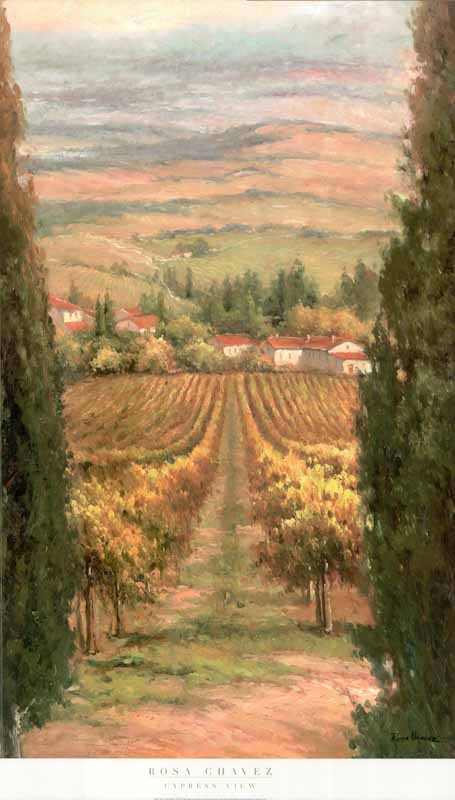 Cypress View by Rosa Chavez - 24 X 38 Inches (Art Print)