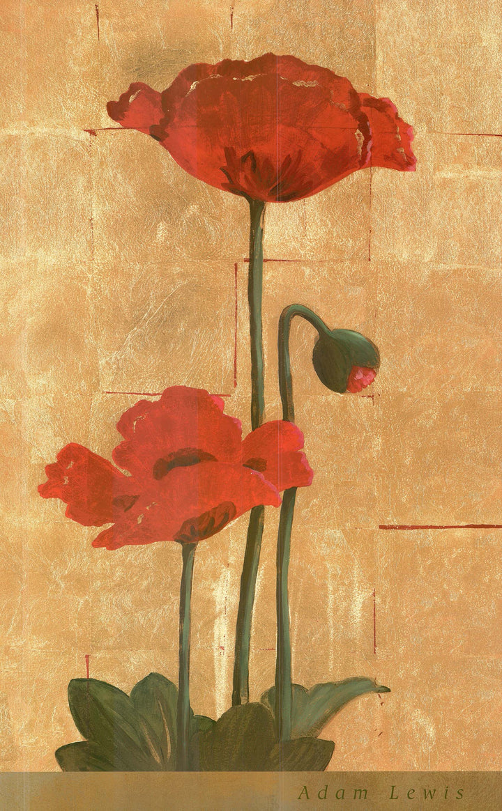 Golden Poppy II by Adam Lewis - 24 X 38 Inches (Art Print)