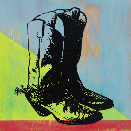 Cowboy Boots by Adam Lewis - 12 X 12 Inches (Art Print)