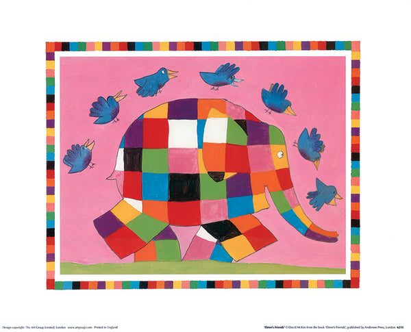 Elmer's Friends by David McKee - 10 X 12 Inches (Poster)