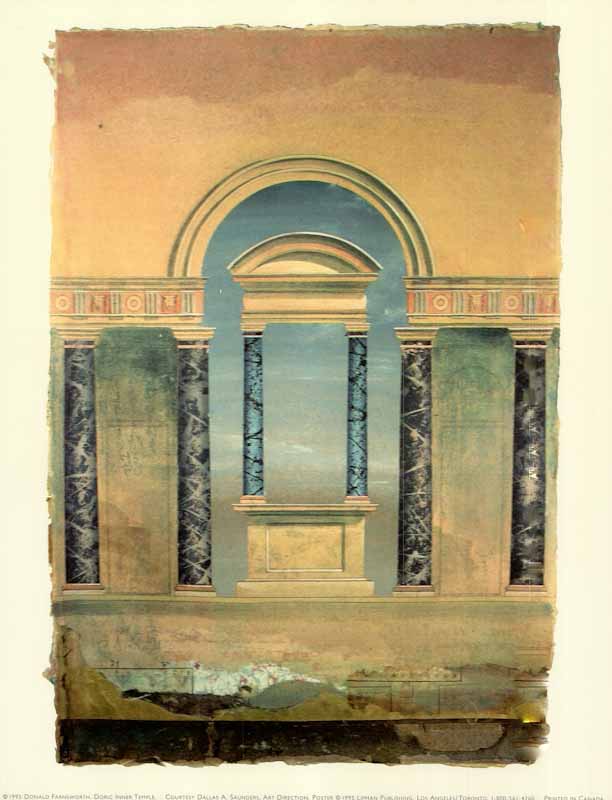 Doric Inner Temple, 1995 by Donald Farnsworth - 11 X 14 Inches (Art Print)