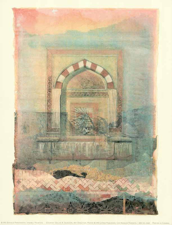 Istanbul Fountain, 1995 by Donald Farnsworth - 11 X 14 Inches (Art Print)