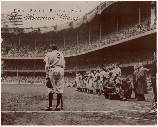 The Babe Bows Out, 1948 by Nat Fein - 20 X 24 Inches (Art Print)