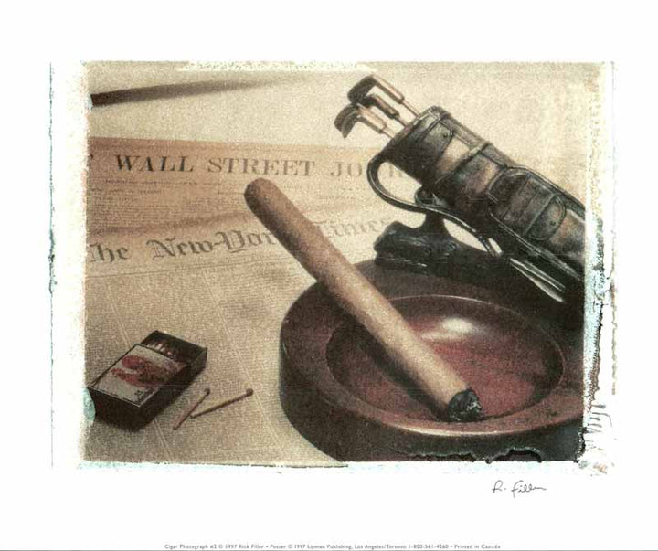 Cigar Photograph II,1997 by Rick Filler - 10 X 12 Inches (Art Print)