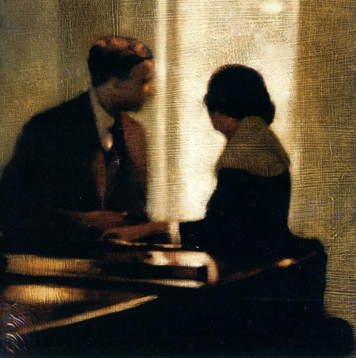 Prelude to a Kiss by Anne Magill - 6 X 6 Inches (Greeting Card)
