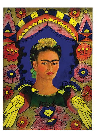 The Frame, Self Portrait, 1938 by Frida Kahlo - 5 X 7 Inches (Greeting Card)