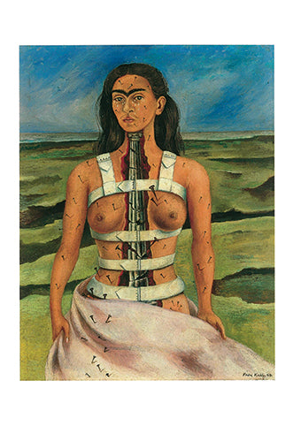 The Broken Pillar (Self-Portrait), 1944 by Frida Kahlo - 5 X 7 Inches (Greeting Card)