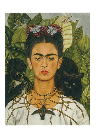Self-Portrait with Necklace, 1940 by Frida Kahlo - 5 X 7 Inches (Greeting Card)
