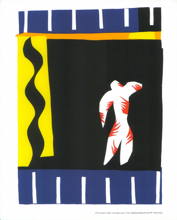 Le Clown by Henri Matisse - 10 X 12 Inches (Art Print)