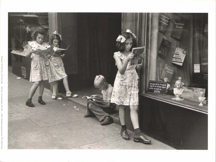 Comic Book Reader, NYC 1948 by Ruth Orkin - 10 X 12 Inches (Offset Lithograph)