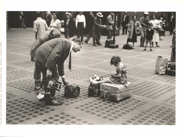 Photographers with Little, NYC 1947 by Ruth Orkin - 10 X 12 Inches (Art Print)