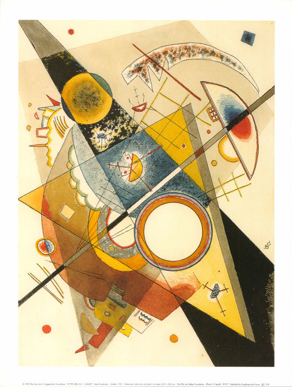 Sans titre, 1922 par Wassily Kandinsky - 9 X 12 pouces (impression d'art)