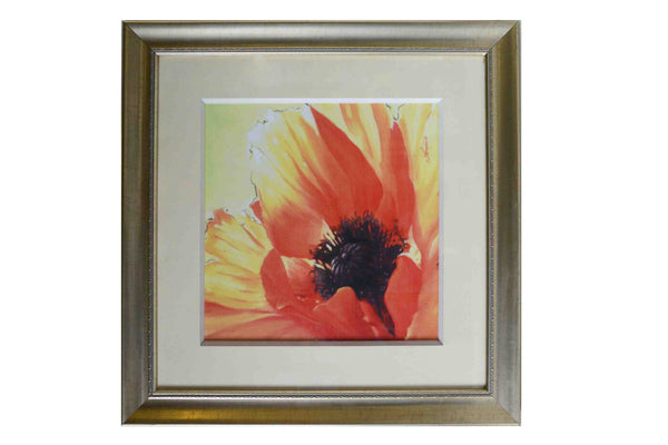 Floral - (Art Print with Frame, Matte & Glass Ready to Hang)