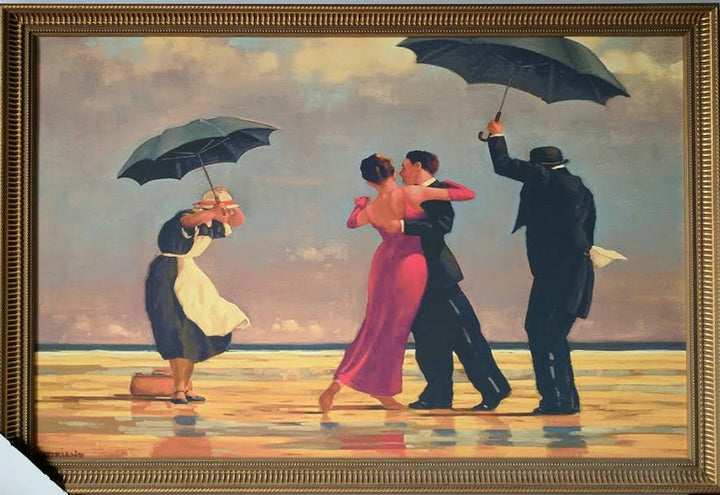 The Singing Butler by Jack Vettriano - 30 X 44 Inches (Framed Giclee Canvas Ready to Hang)