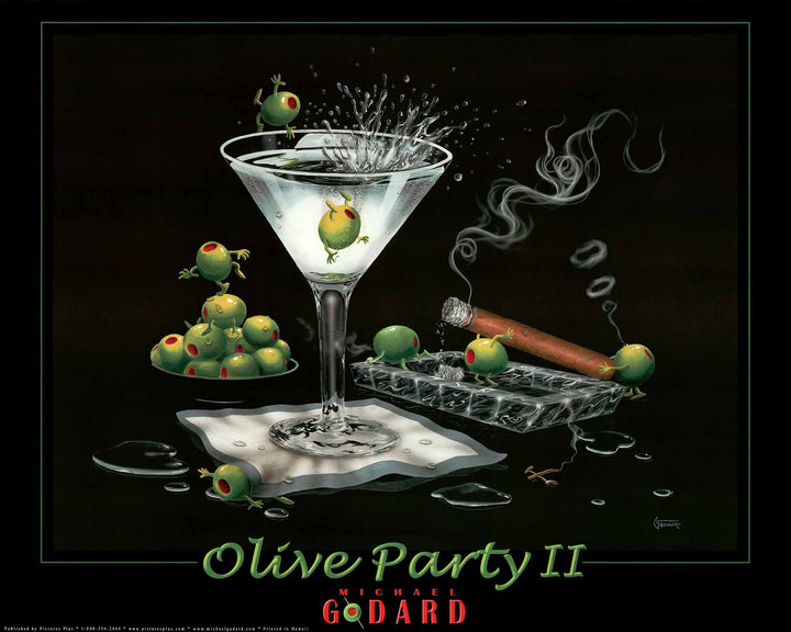 Olive Party II by Michael Godard - 24 X 30 Inches (Art Print)