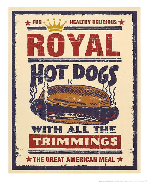 Royal Hot Dogs by Joe Giannakopoulos - 12 X 15 Inches (Art Print)