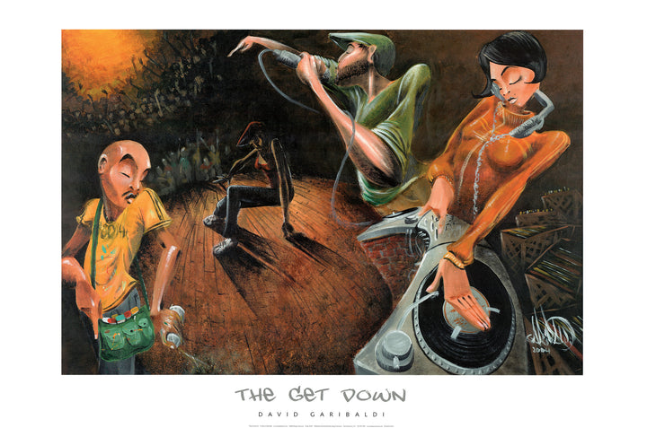 The Get Down by David Garibaldi - 24 X 36 Inches (Art Print)