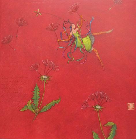 Dandelion Time by Gaelle Boissonnard - 6 X 6 Inches (Greeting Card)