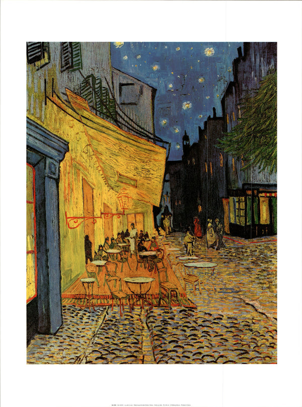 Café Terrace at Night, 1888 by Vincent Van Gogh - 24 X 32 Inches (Art Print)