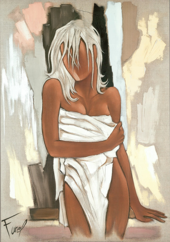 La Serviette by Pierre Farel - 28 X 40 Inches (Art Print)