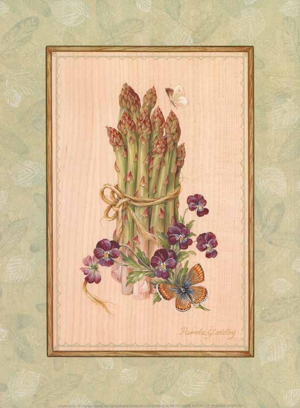 Asparagus, 1997 by Pamela Gladding - 12 X 16 Inches (Art Print)