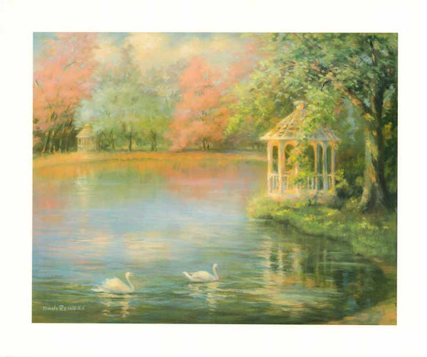 View From the Gazebo by Diana Reineke - 20 X 24 Inches (Art Print)