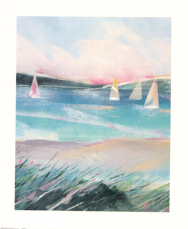 Calm Sails by Kamy Deljou Courtesy - 20 X 24 Inches (Art Print)