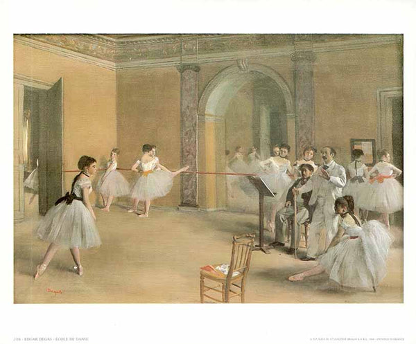 Dancing School by Edgar Degas - 10 X 12 Inches (Art Print)