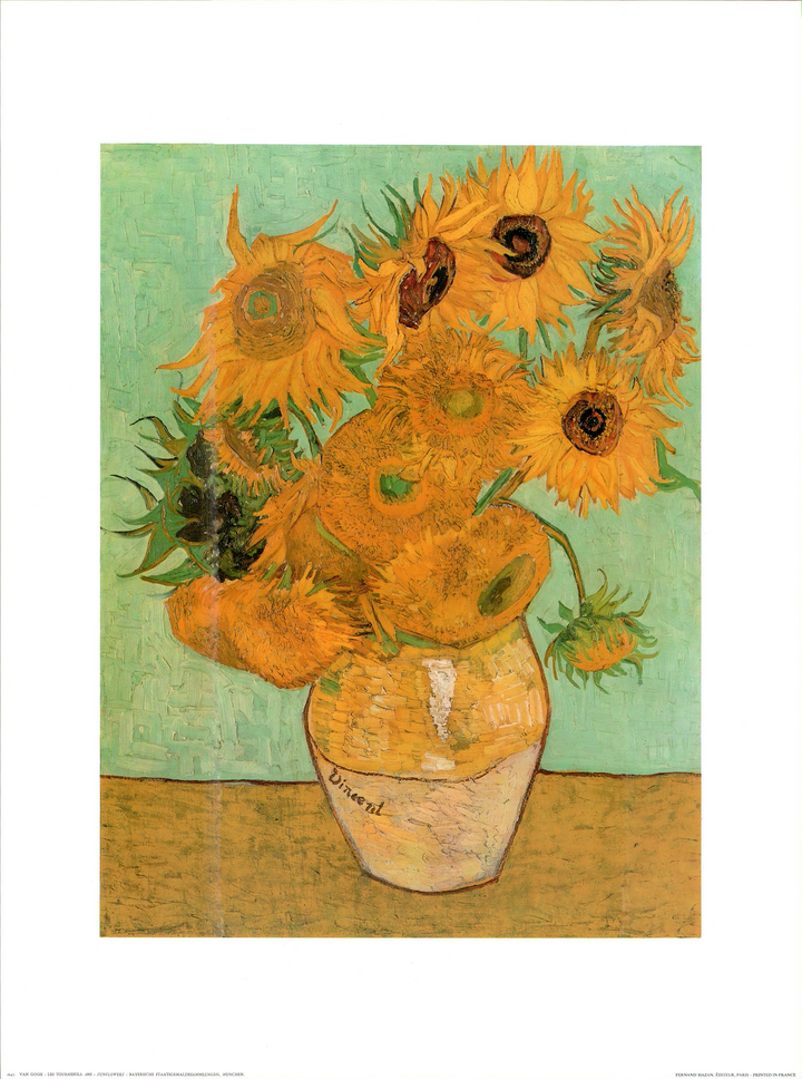 Les Tournesols by Vincent Van Gogh - 25 X 30 Inches (Art Print)