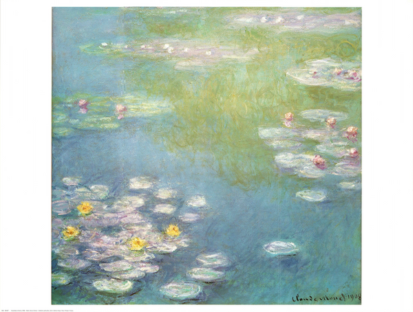 Water Lilies In Giverny by Claude Monet - 23 X 31 Inches (Art Print)