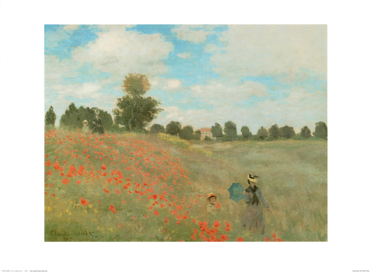 Les coquelicots by Claude Monet - 23 X 31 Inches (Art Print)