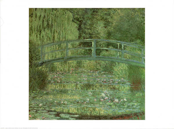 Water lilies pool by Claude Monet - 24 X 32 Inches (Art Print)