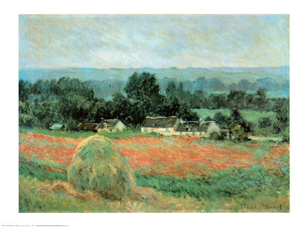 La Meule de foin à Giverny by Claude Monet - 24 X 32 Inches (Art Print)