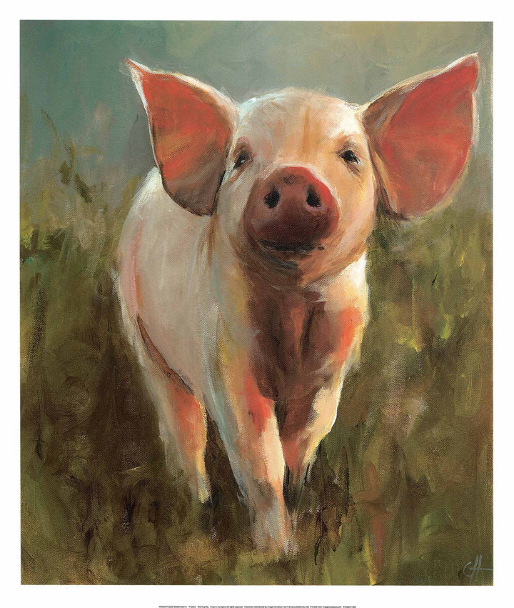 Morning Pig by Cari J. Humphry - 22 X 26 Inches (Art Print)