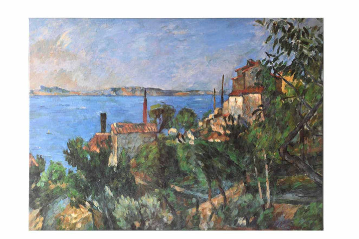 The Sea at l'Estaque, 1882-85 by Paul Cezanne - 23 X 31 Inches (Canvas Ready to Hang)