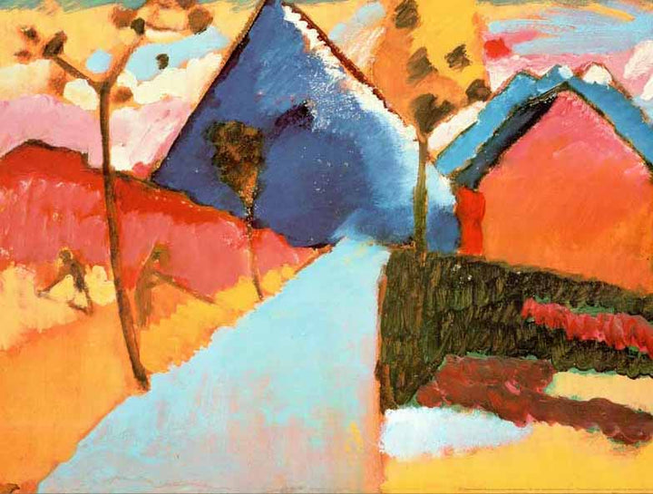 Landscape In Murnau by Wassily Kandinsky - 24 X 32 Inches (Art Print)