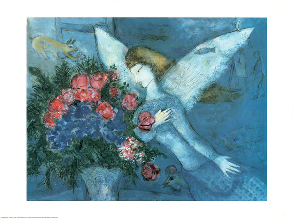 The Blue Angel, 1938 by Marc Chagall - 24 X 32 Inches (Art Print)