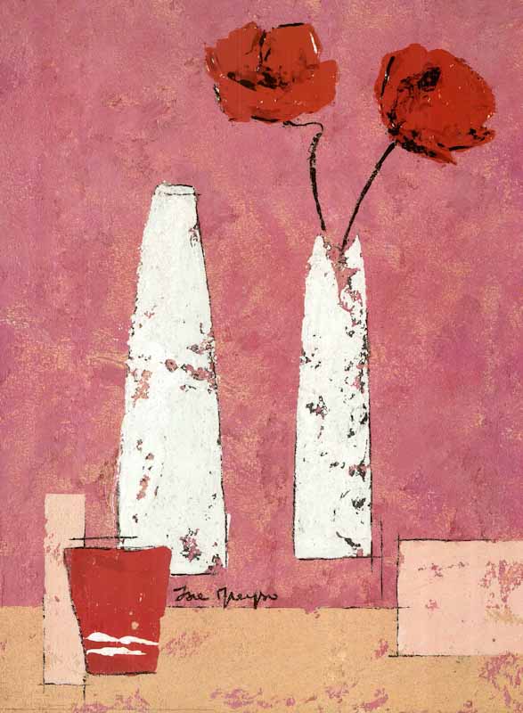The Red Pot by Isabelle Maysonnave - 24 X 32 Inches (Art Print)
