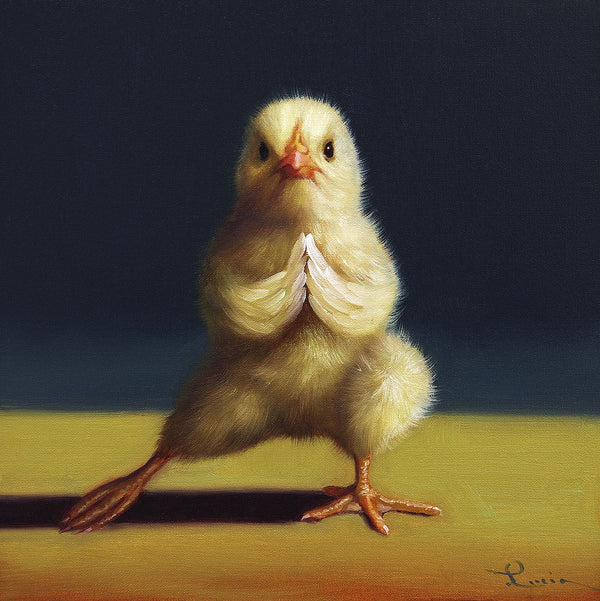 Yoga Chick Side Lunge by Lucia Heffernan - 24 X 24 Inches (Art Print)