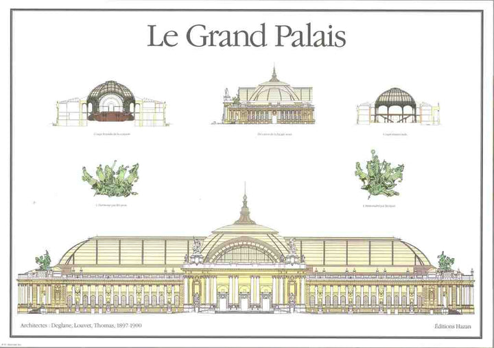 Le Grand Palais, 1897-1900 by Peyre and Wailly - 20 X 28 Inches (Art Print)