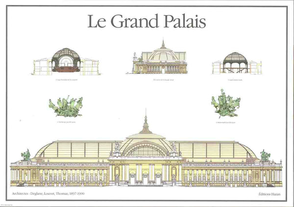 Le Grand Palais, 1897-1900 by Peyre and Wailly - 20 X 28 Inches (Art Print)