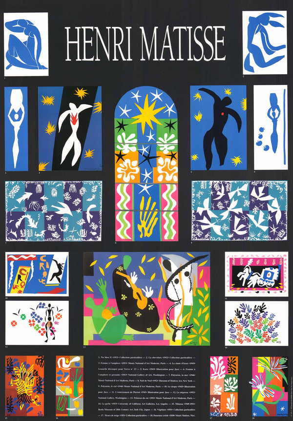 The Gouache Cut-out, 1992 by Henri Matisse - 28 X 40 Inches (Art Print)